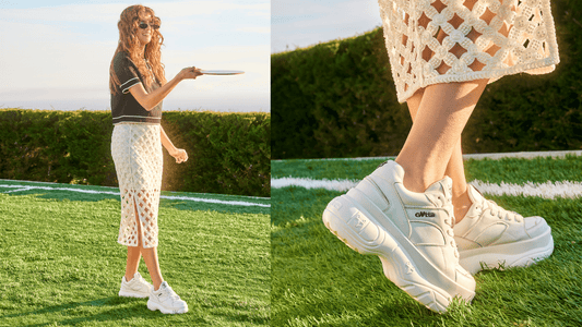 ¿Cómo usar zapatillas blancas en un look de oficina? - Gotta Chile