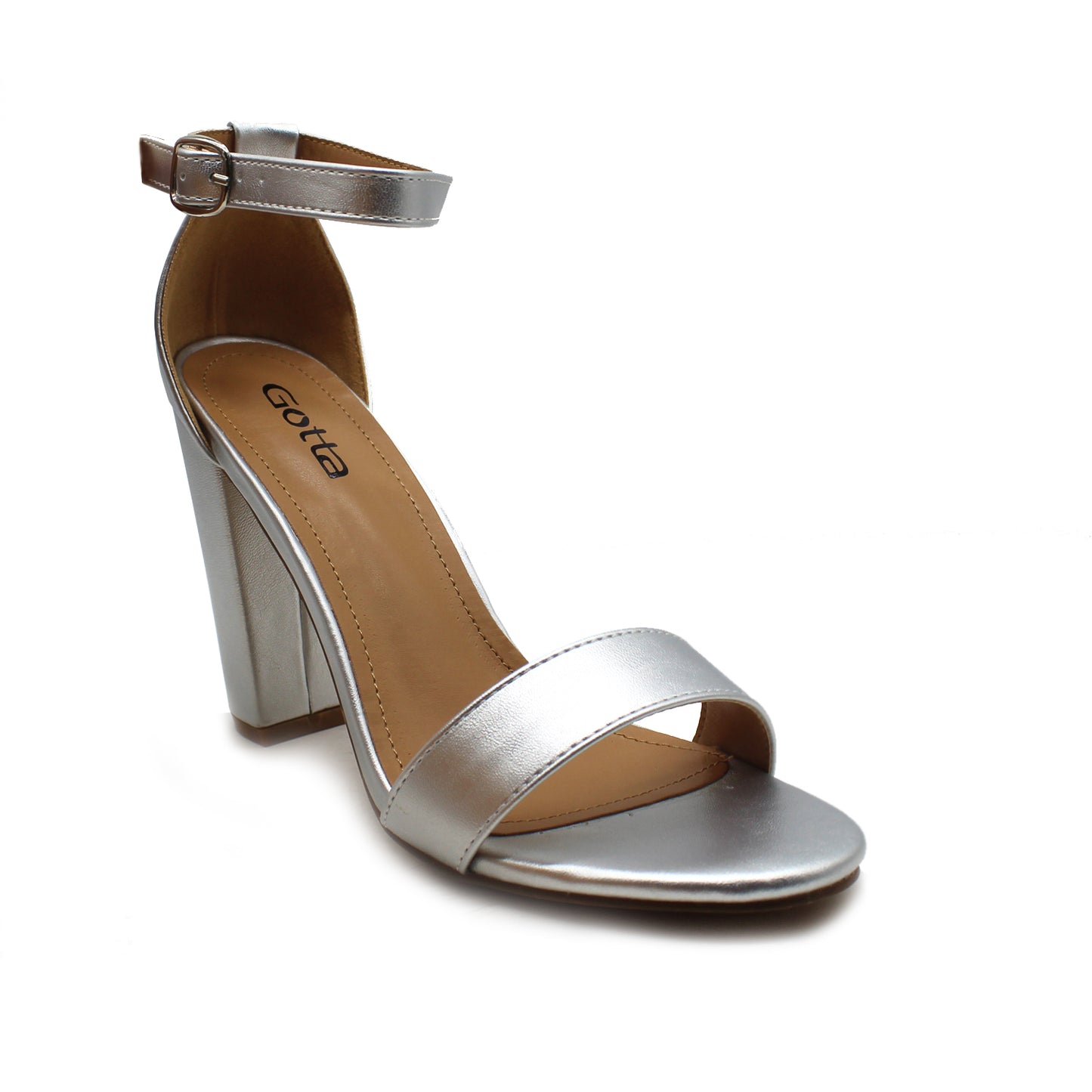 Sandalia Plateada Mujer 86123