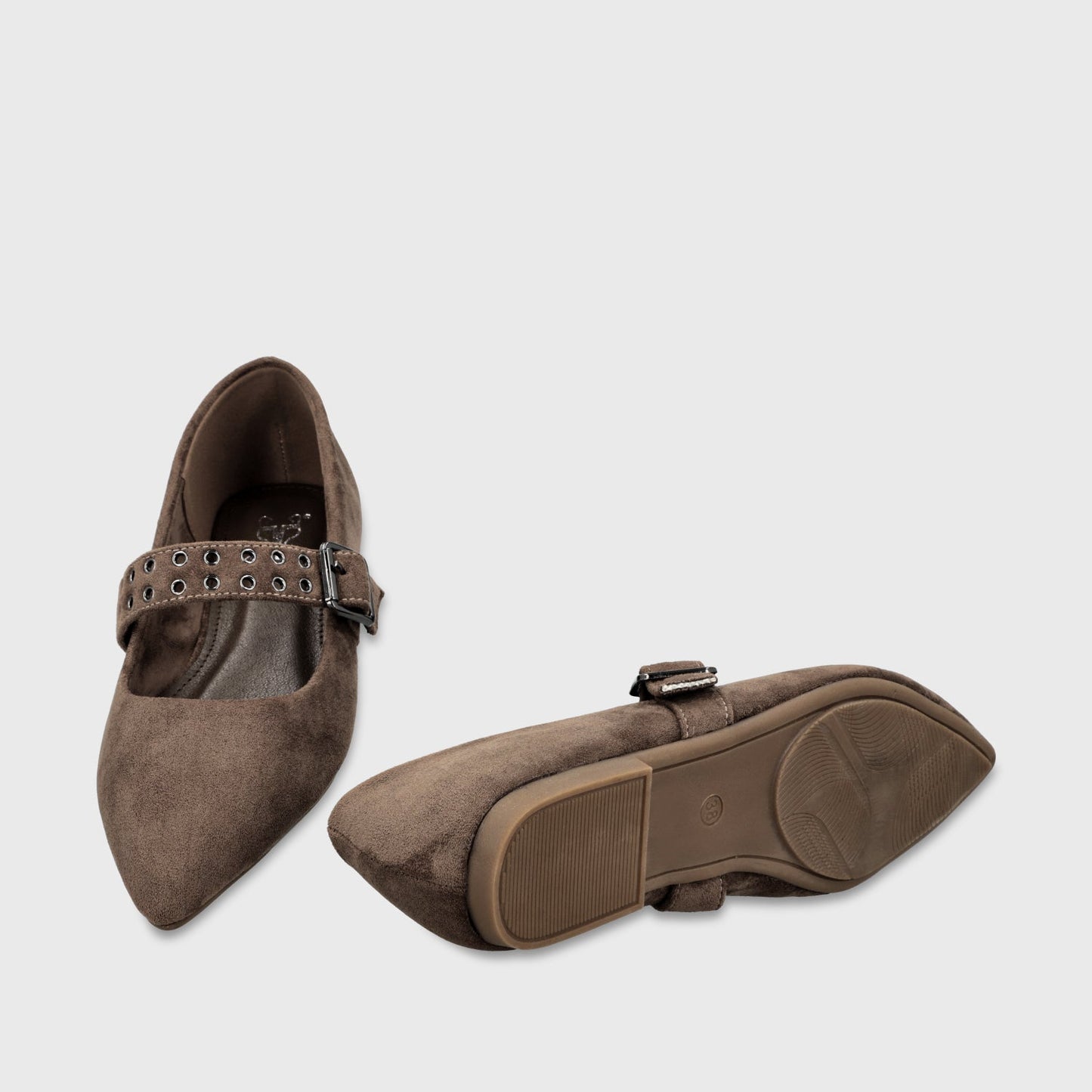 Ballerina Plano Café Mujer 54011 - Gotta Chile