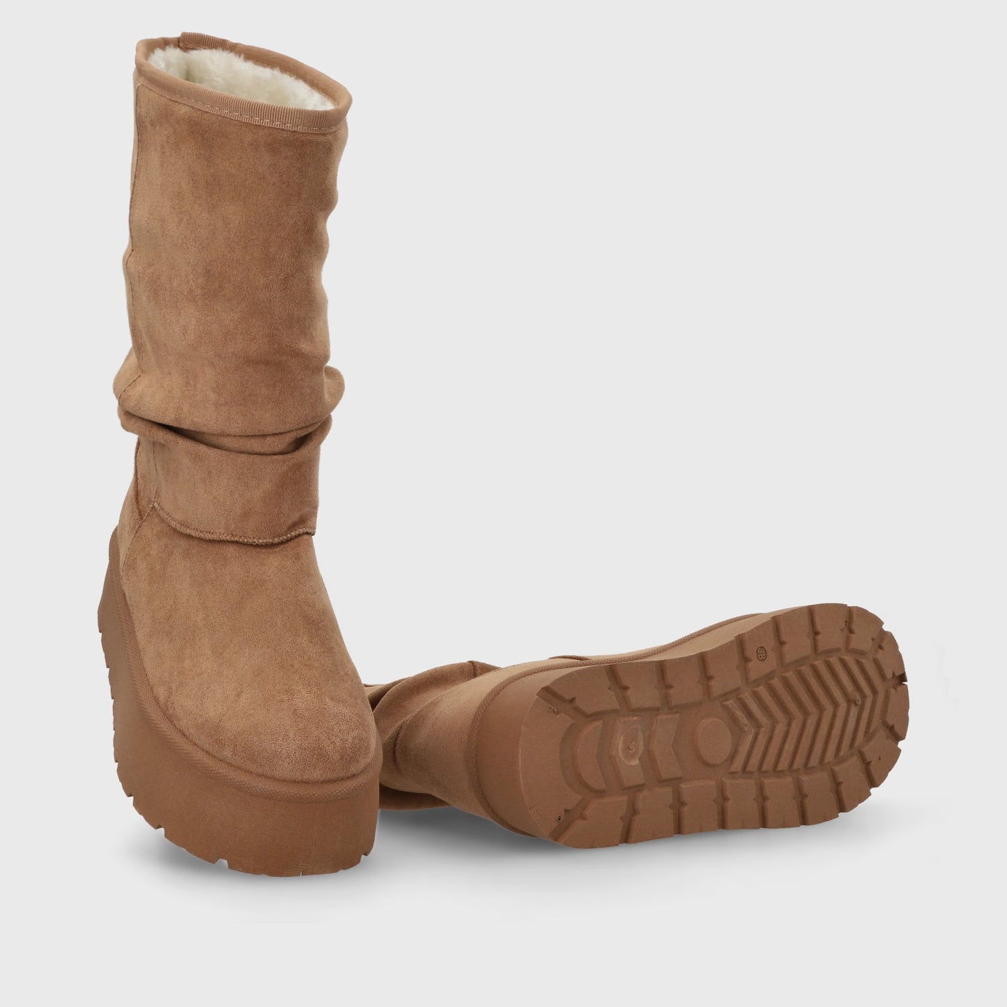 Bota Plataforma Camel Mujer 48114 - Gotta Chile