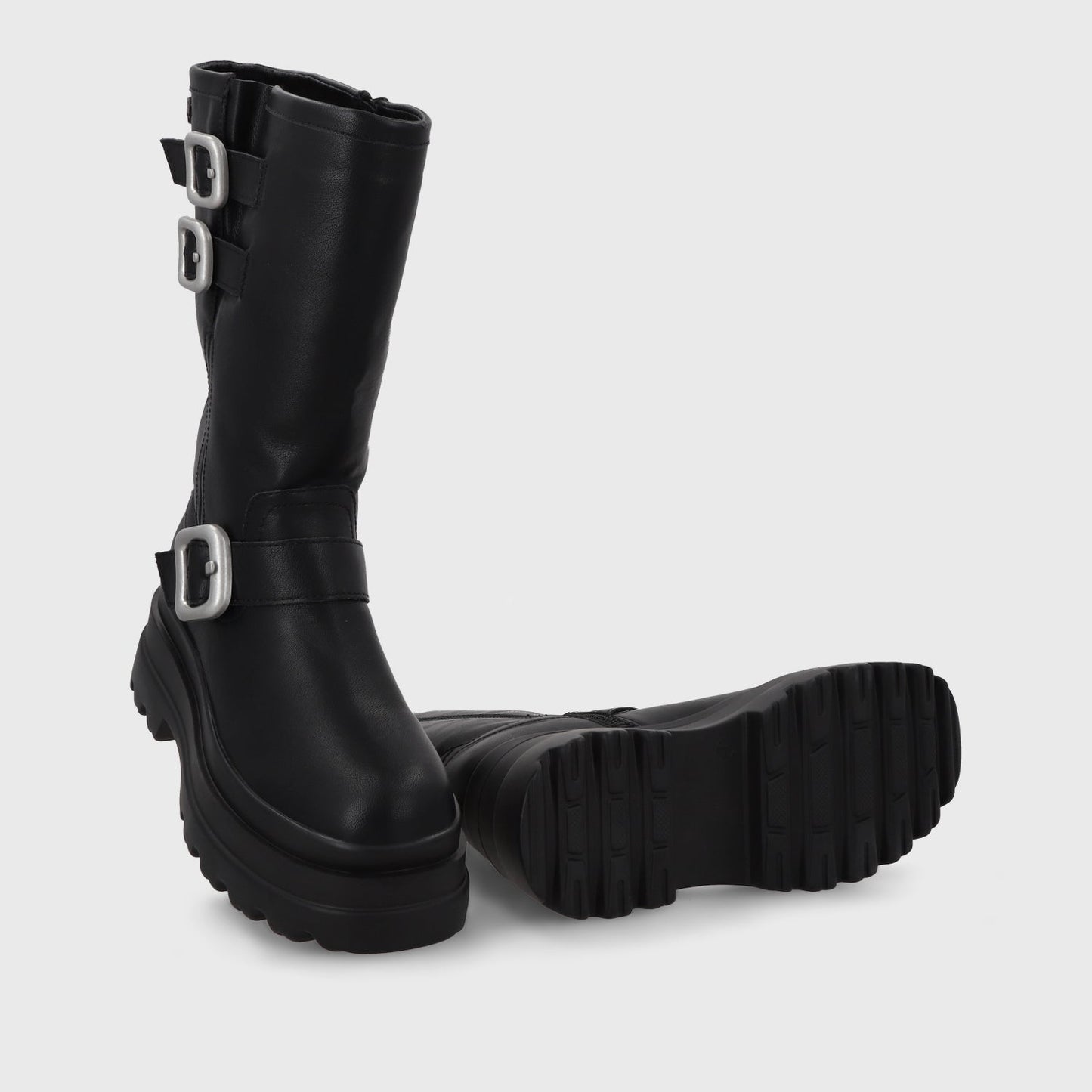 Bota Plataforma Negra Mujer 36037 - Gotta Chile