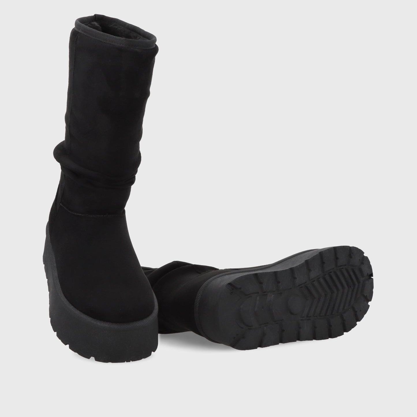 Bota Plataforma Negra Mujer 48114 - Gotta Chile