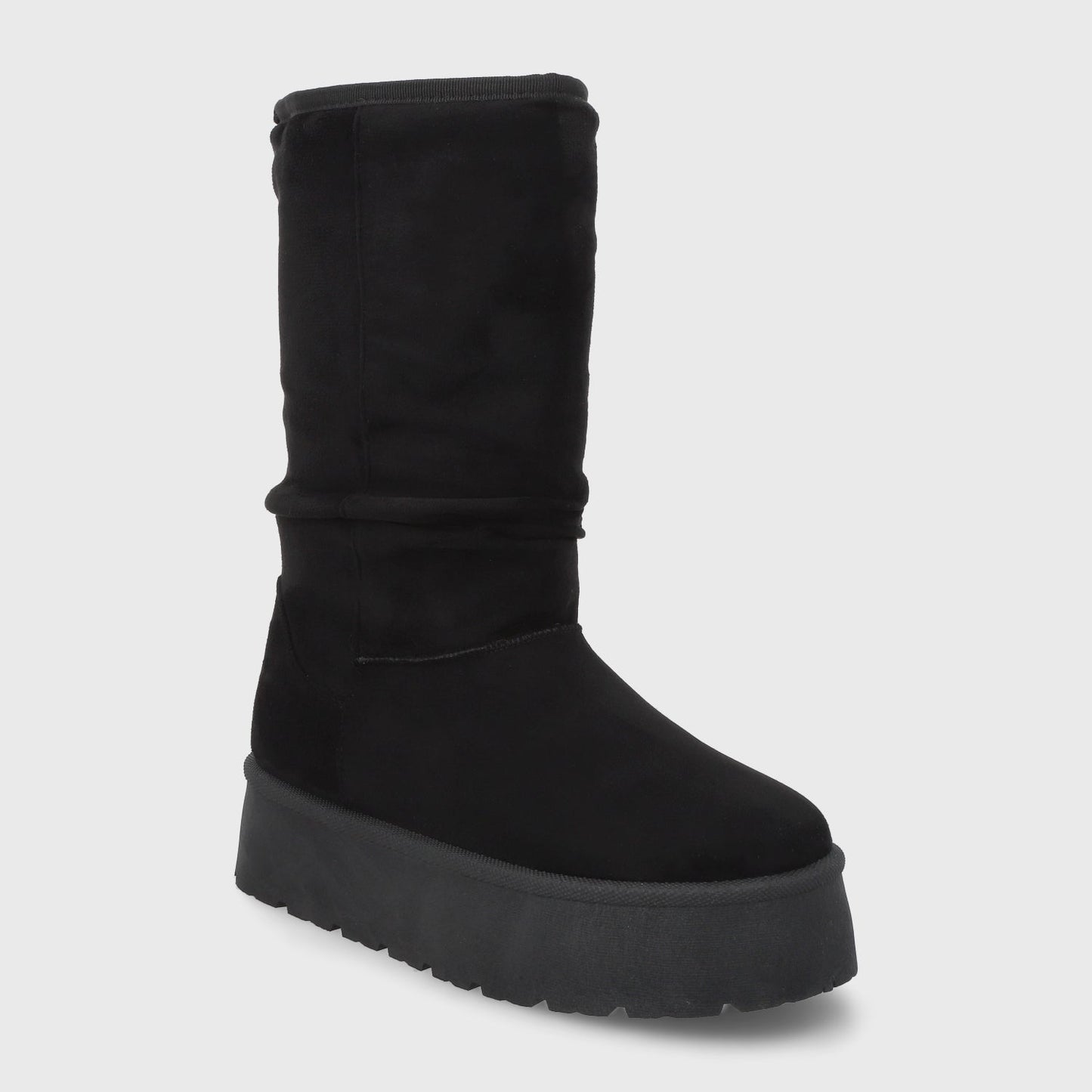 Bota Plataforma Negra Mujer 48114 - Gotta Chile