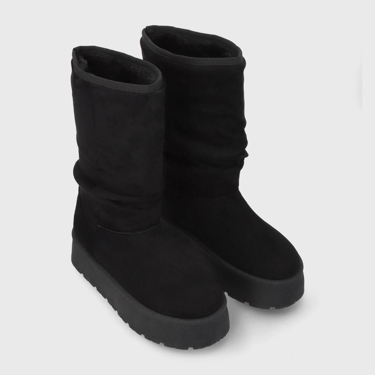 Bota Plataforma Negra Mujer 48114 - Gotta Chile
