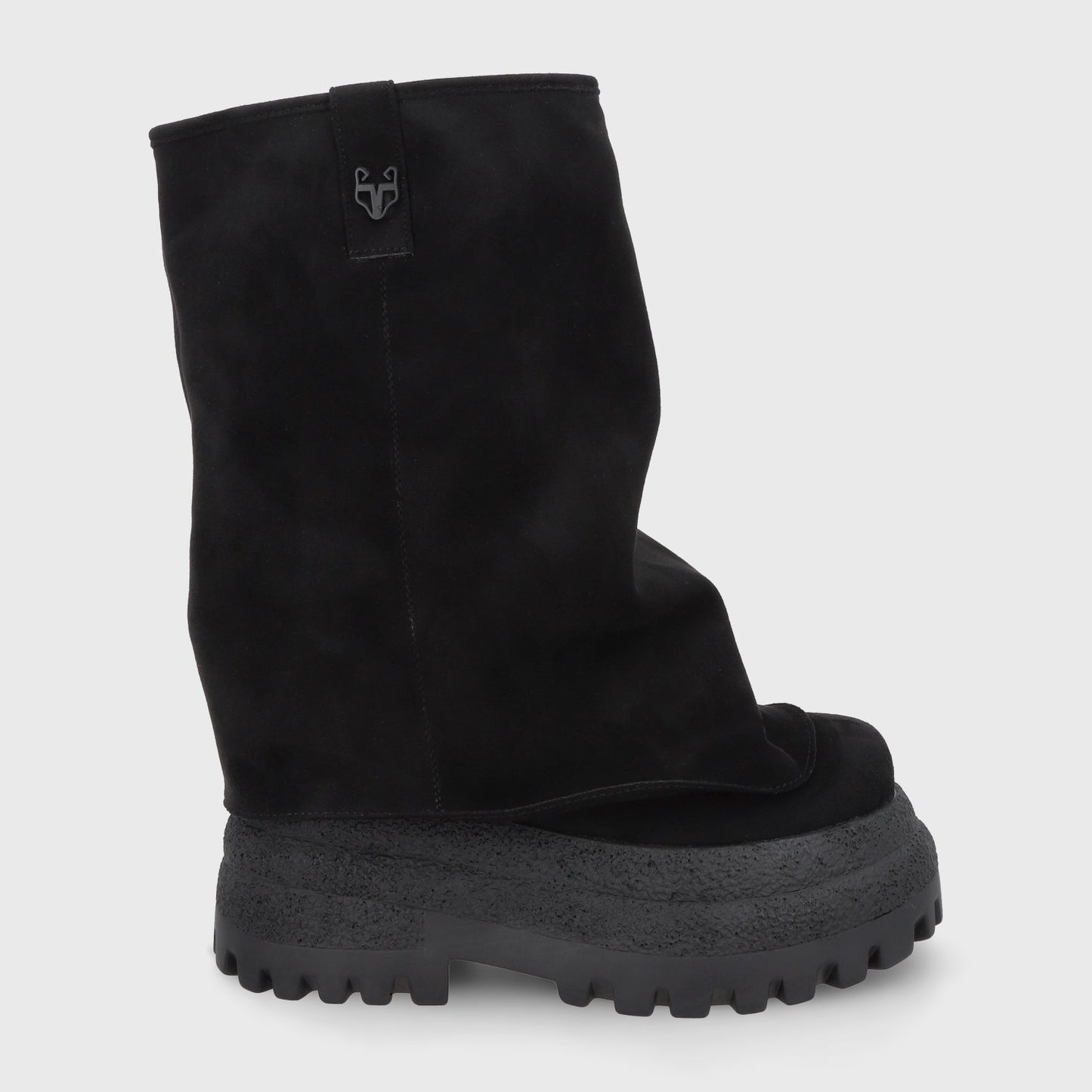 Bota Plataforma Negra Mujer 55291 - Gotta Chile