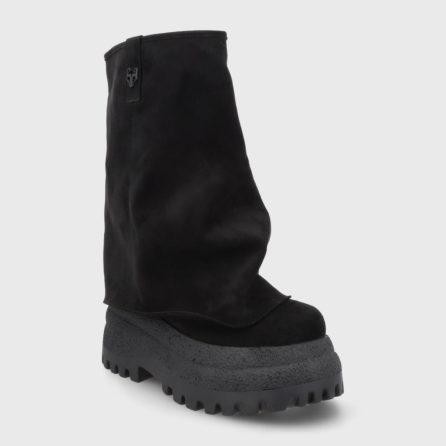 Bota Plataforma Negra Mujer 55291 - Gotta Chile