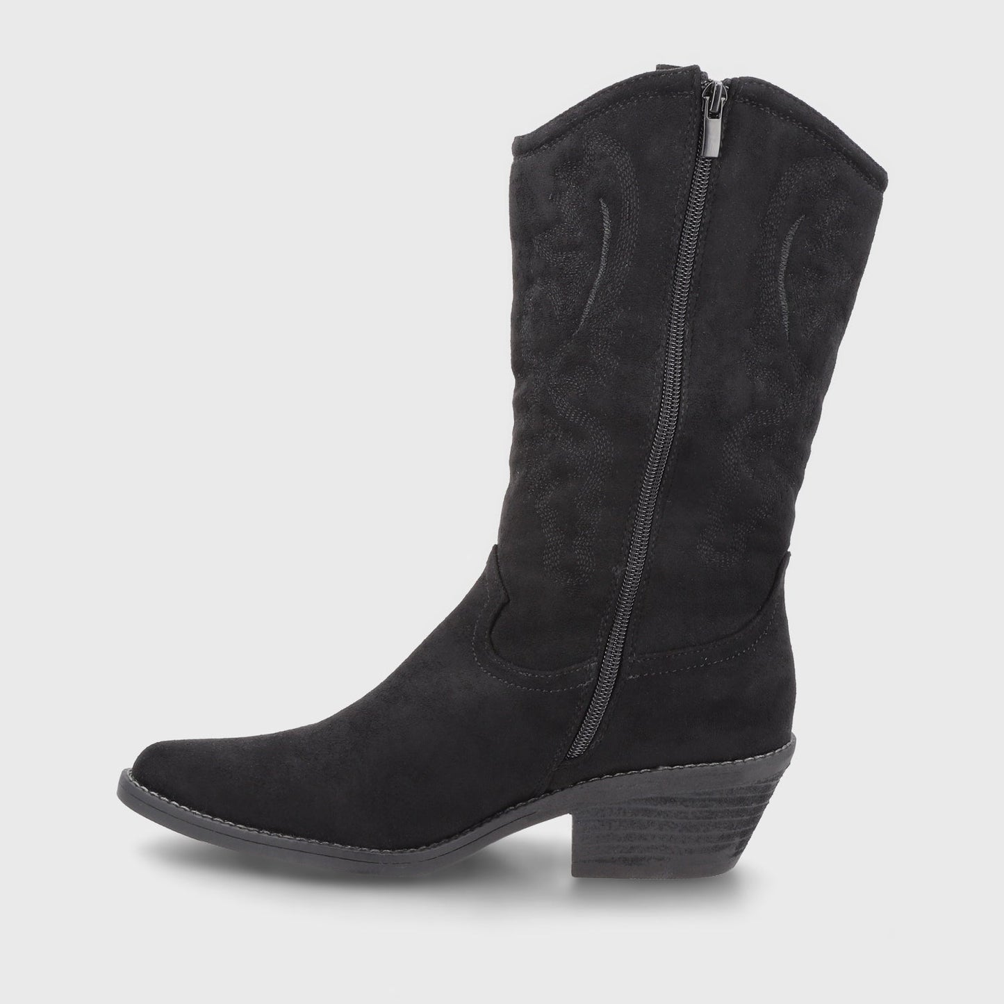 Bota Taco Negro Mujer 23714 - Gotta Chile
