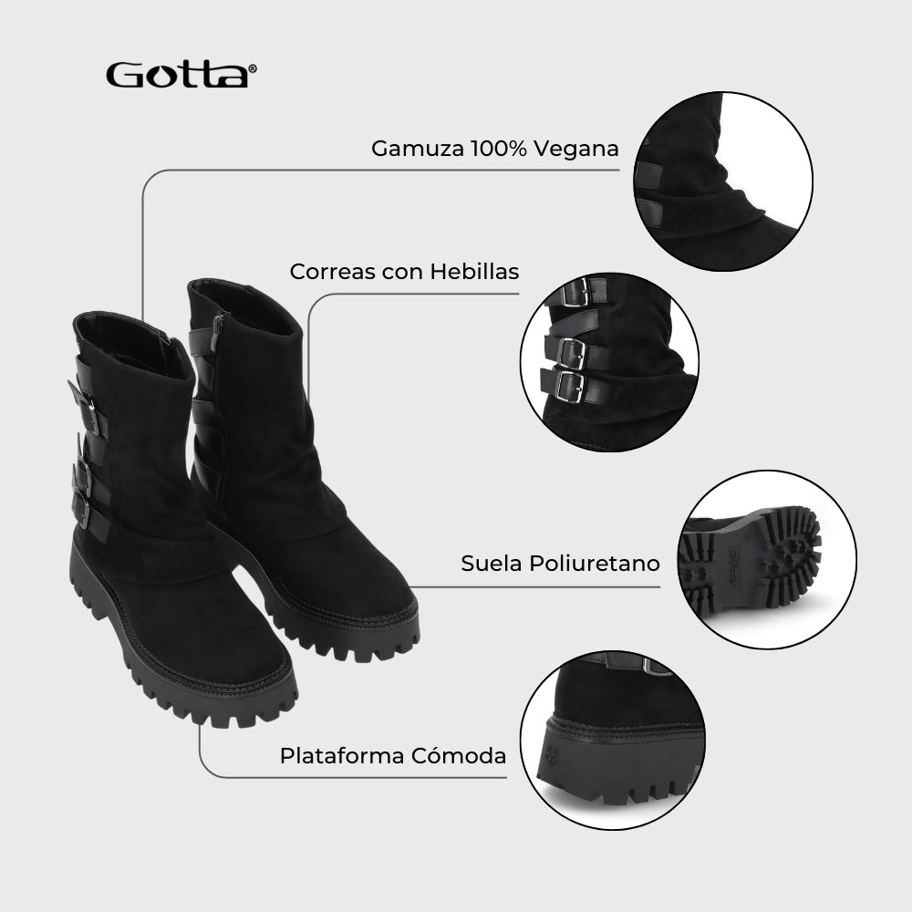 Botin Negro Mujer 46308 - Gotta Chile