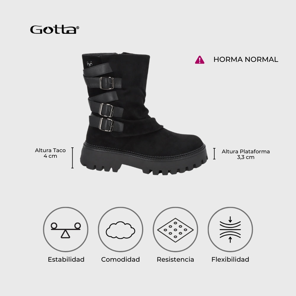 Botin Negro Mujer 46308 - Gotta Chile