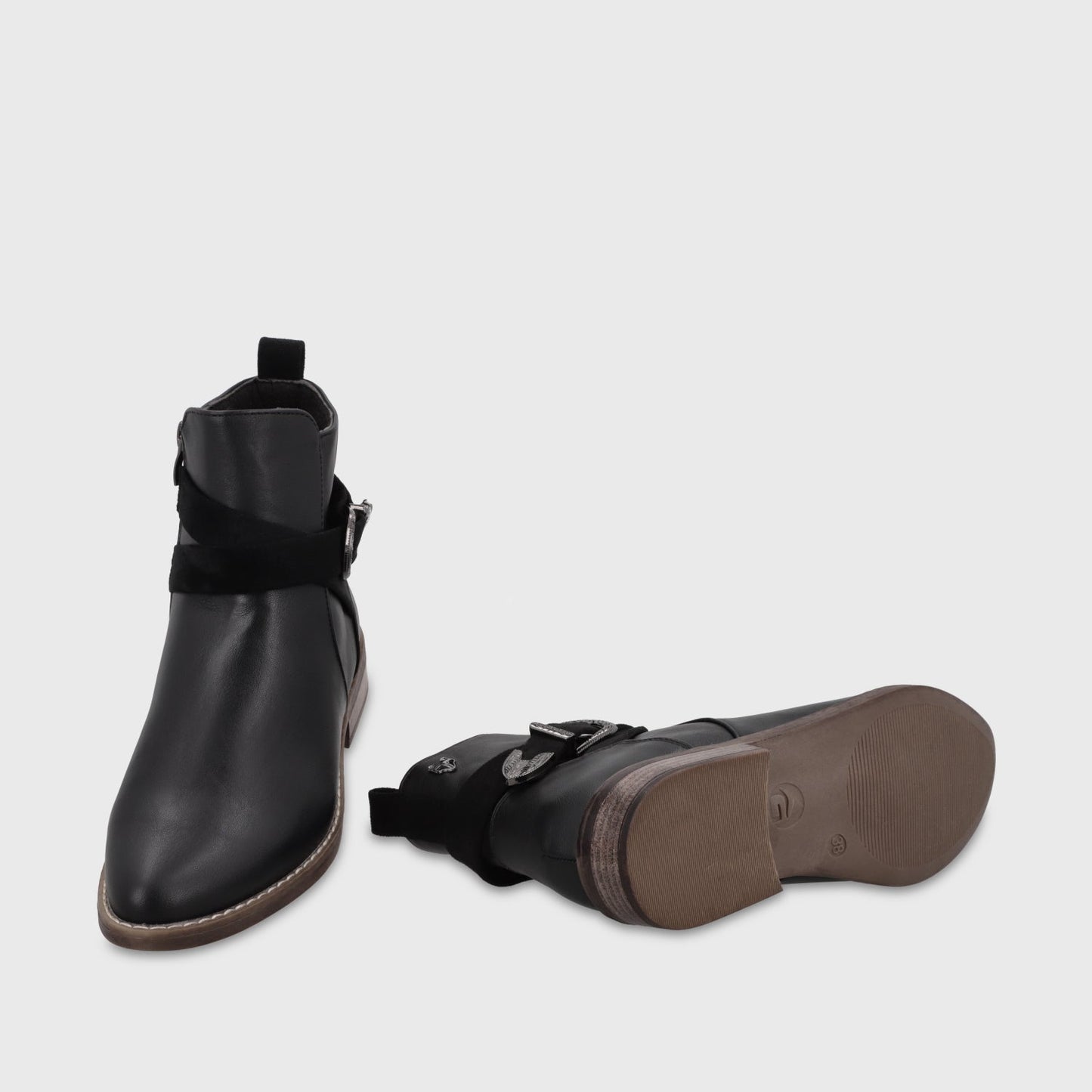 Botin Plano Negro Mujer 1756001 - Gotta Chile