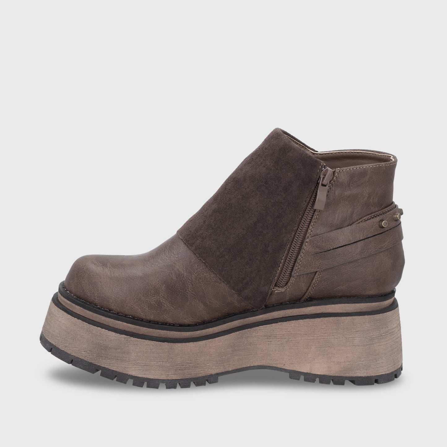 Botin Plataforma Café Mujer 1509B - Gotta Chile