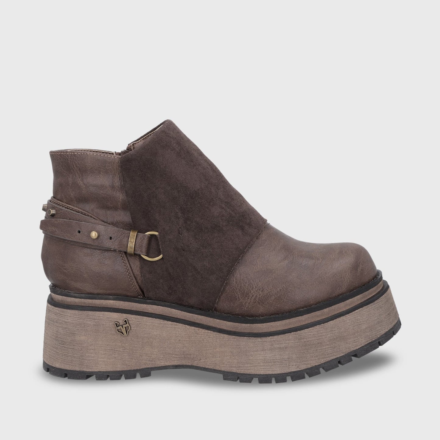 Botin Plataforma Café Mujer 1509B - Gotta Chile