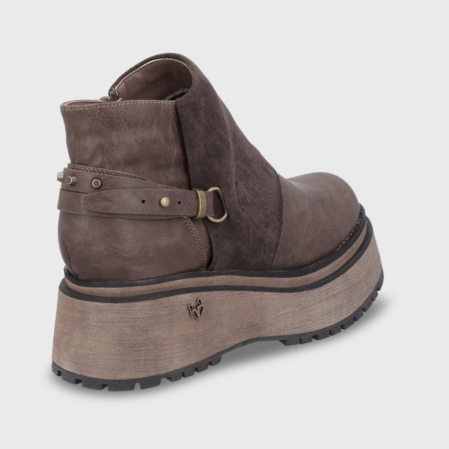 Botin Plataforma Café Mujer 1509B - Gotta Chile