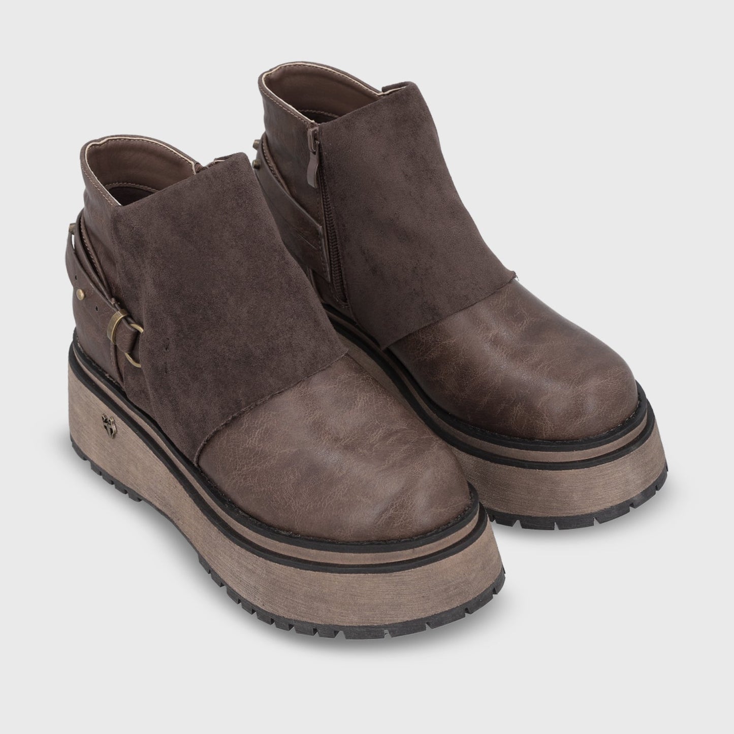 Botin Plataforma Café Mujer 1509B - Gotta Chile