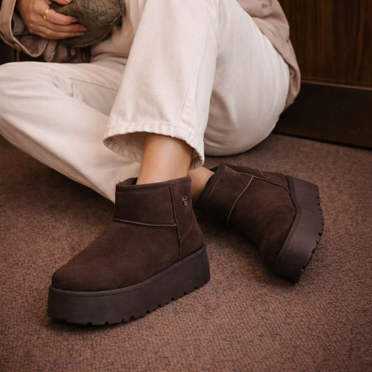 Botin Plataforma Café Mujer 4811153 - Gotta Chile