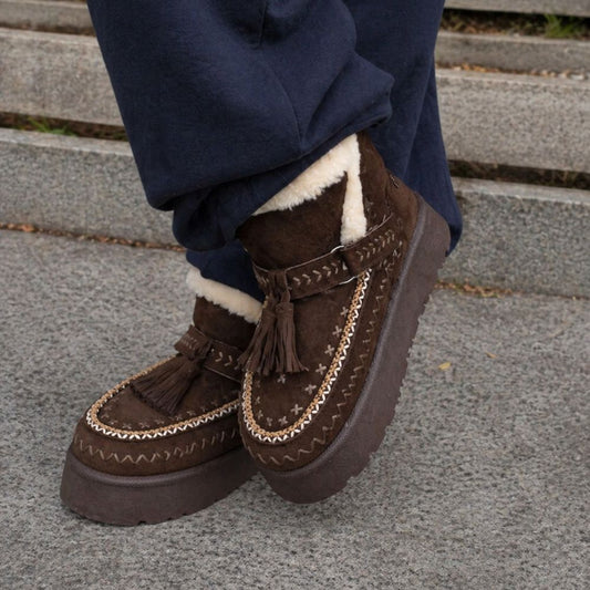 Botin Plataforma Café Mujer 4811753 - Gotta Chile
