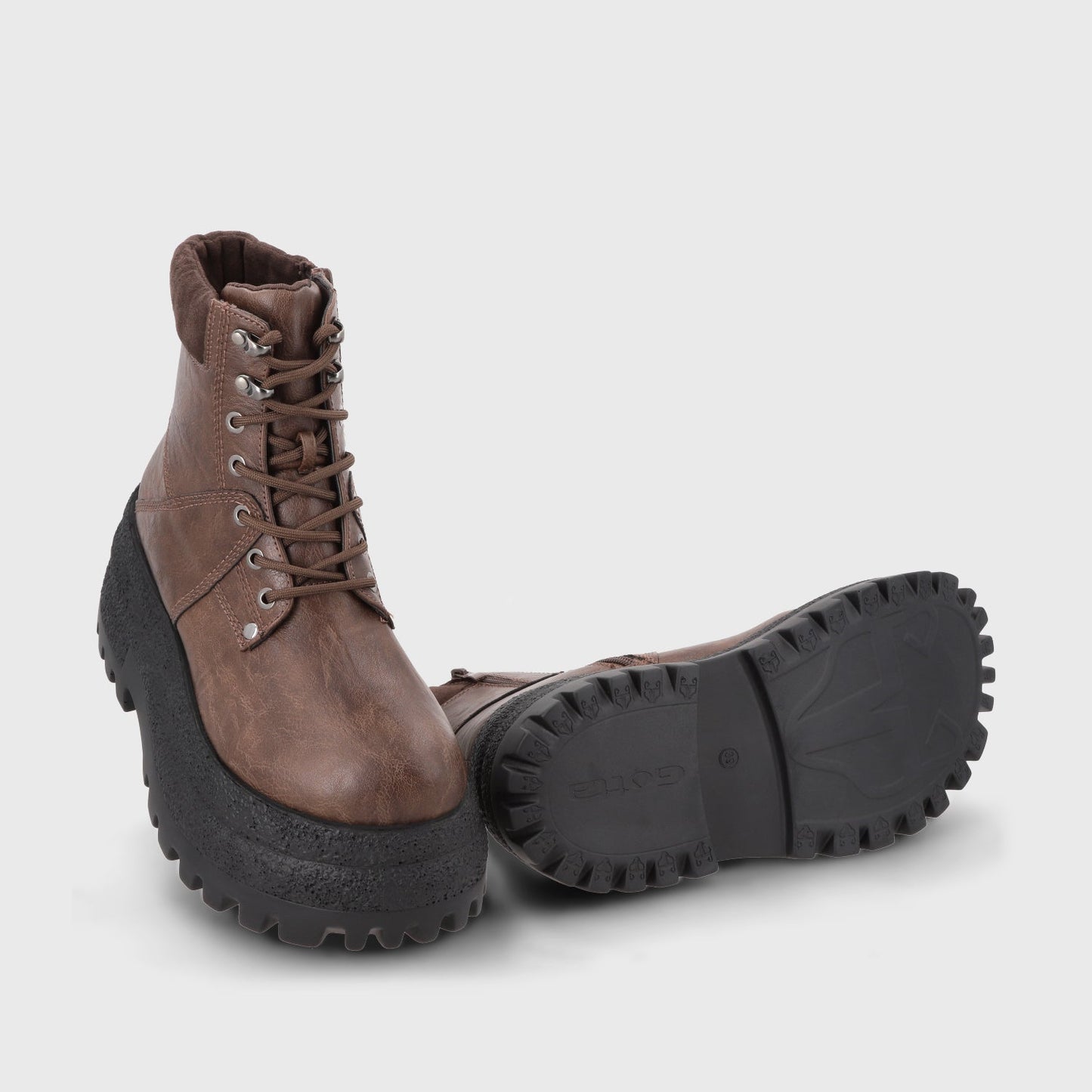 Botin Plataforma Café Mujer 55290 - Gotta Chile