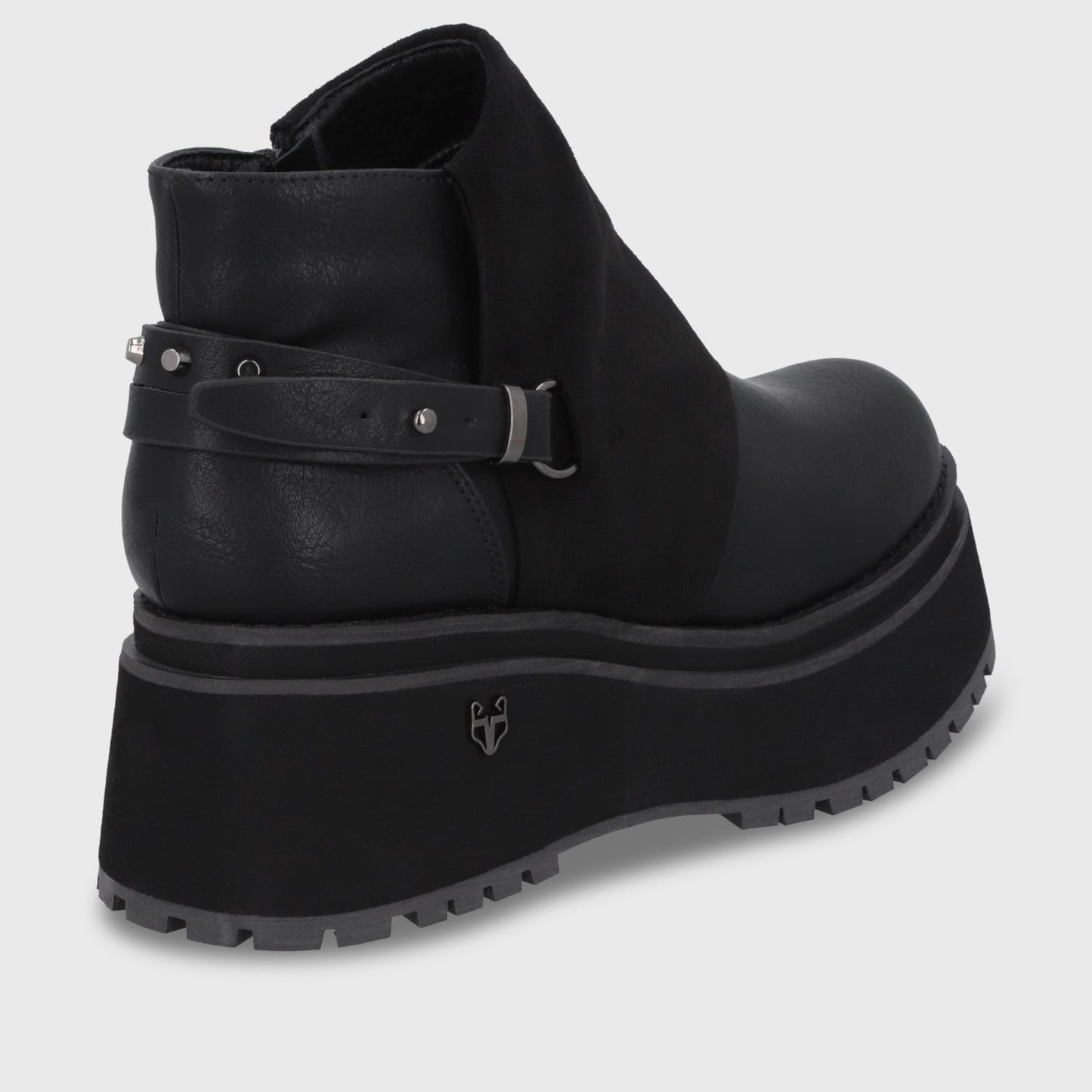 Botin Plataforma Negro Mujer 1509B - Gotta Chile