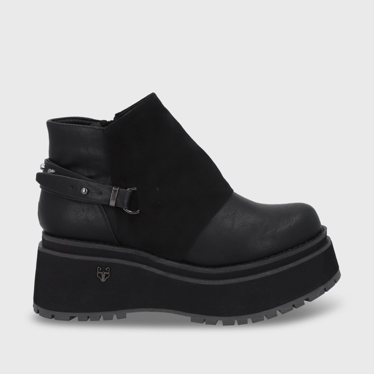 Botin Plataforma Negro Mujer 1509B - Gotta Chile