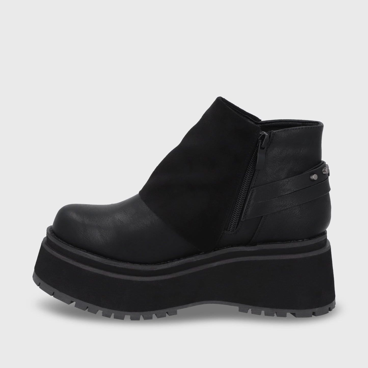 Botin Plataforma Negro Mujer 1509B - Gotta Chile