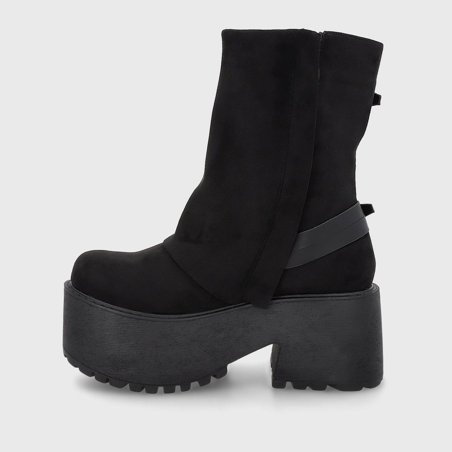 Botin Plataforma Negro Mujer 15179 - Gotta Chile