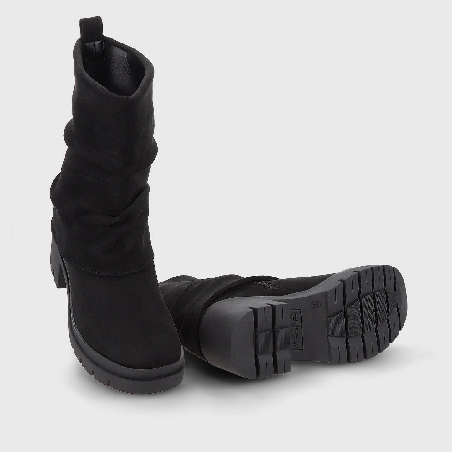 Botin Plataforma Negro Mujer 46205 - Gotta Chile