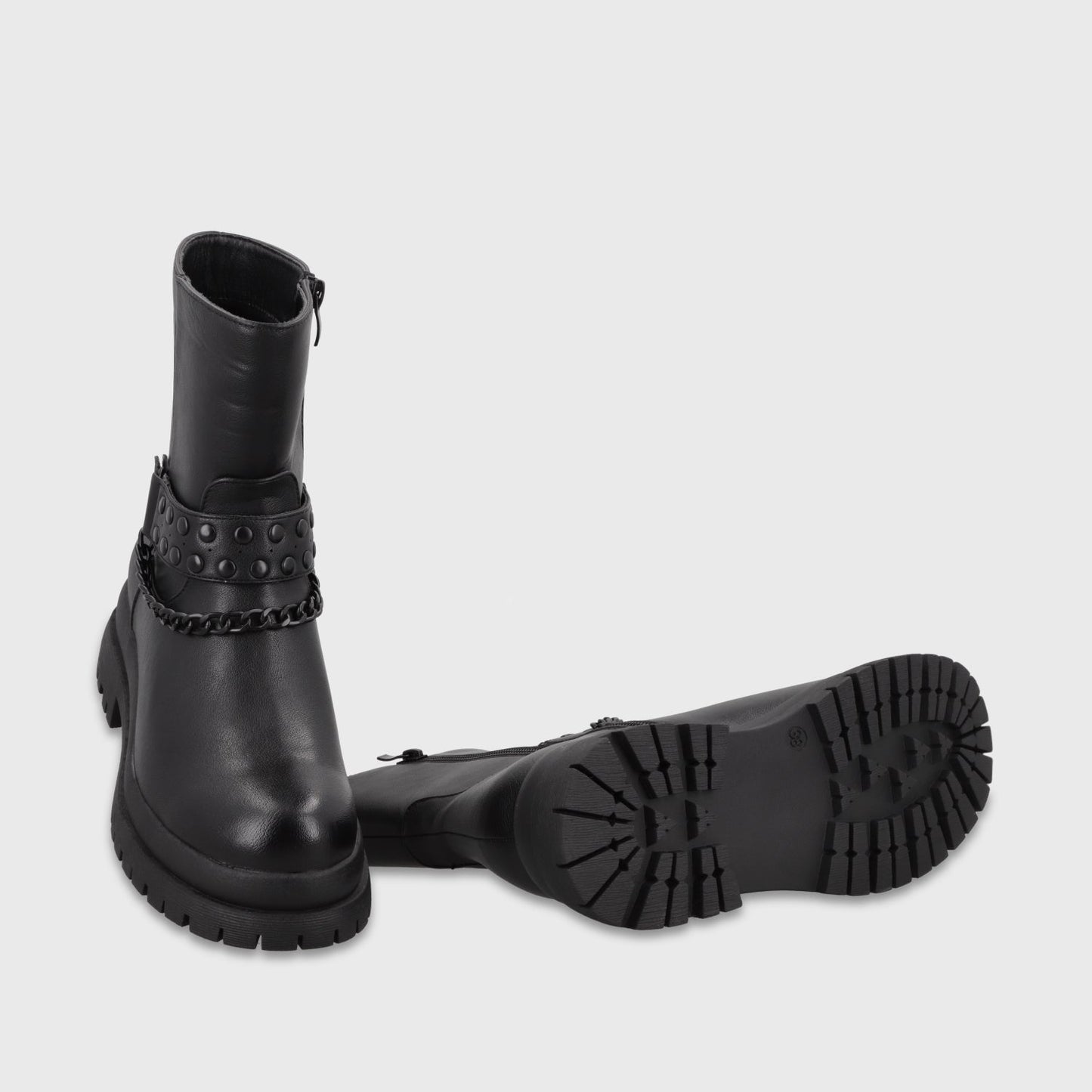 Botin Plataforma Negro Mujer 6584101 - Gotta Chile