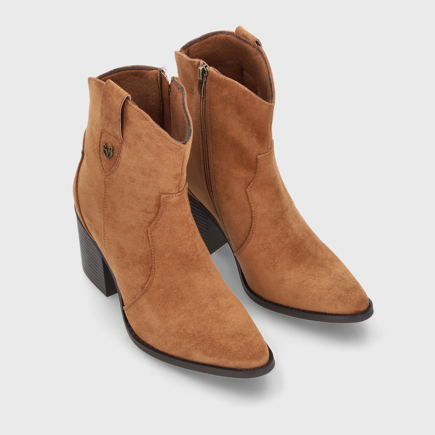 Botin Taco Camel Mujer 53780 - Gotta Chile