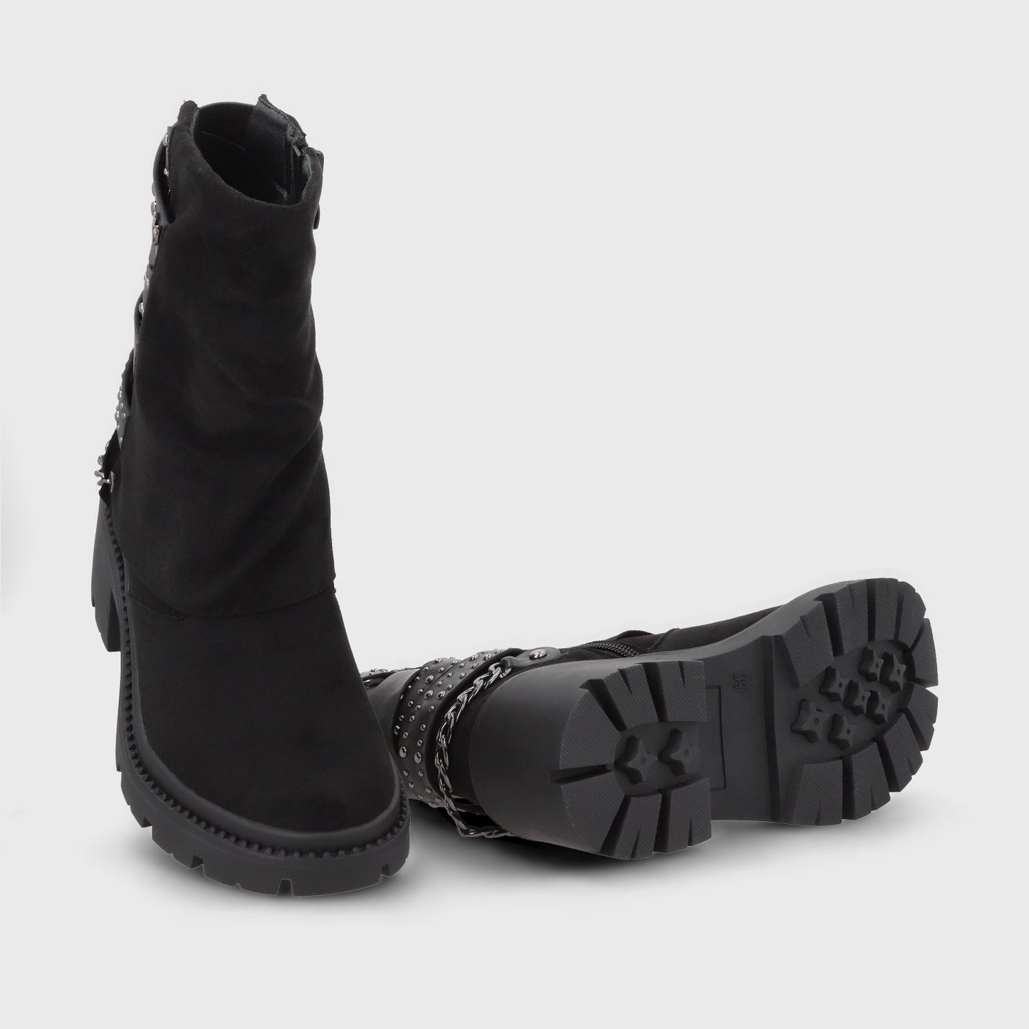 Botin Taco Negro Mujer 45746 - Gotta Chile