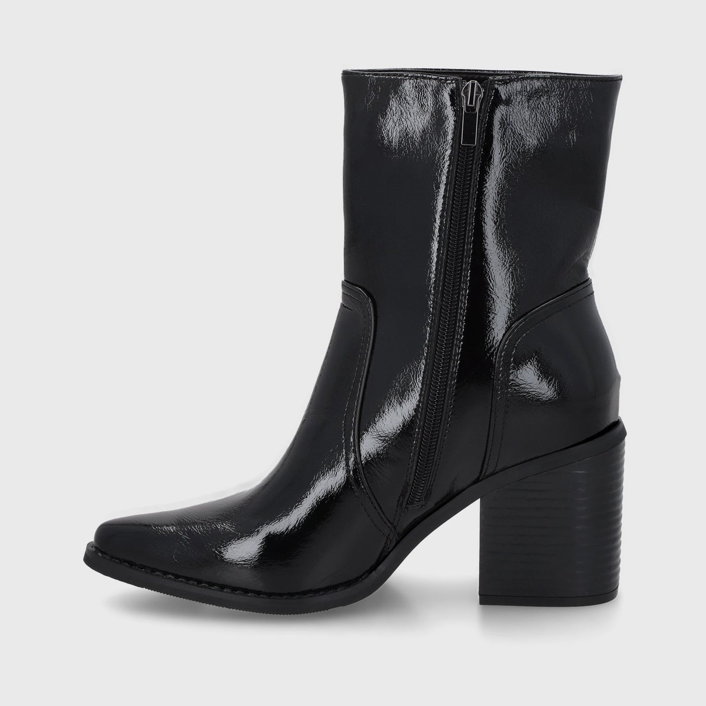 Botin Taco Negro Mujer 53783 - Gotta Chile