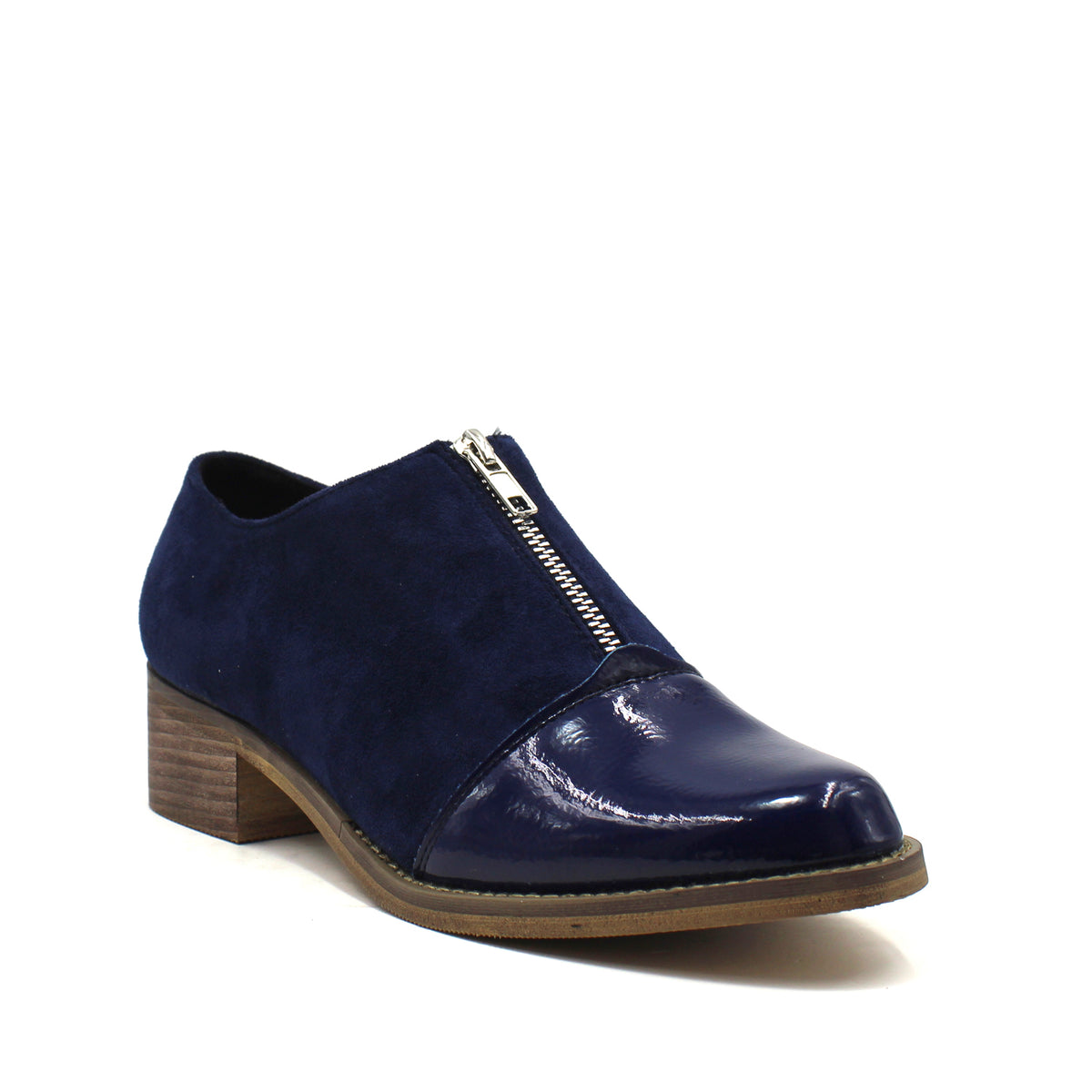 Zapato Charol Azul Mujer 87159