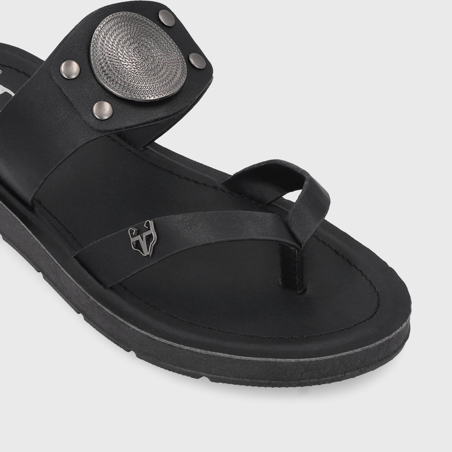 Sandalia Negra Mujer 13256