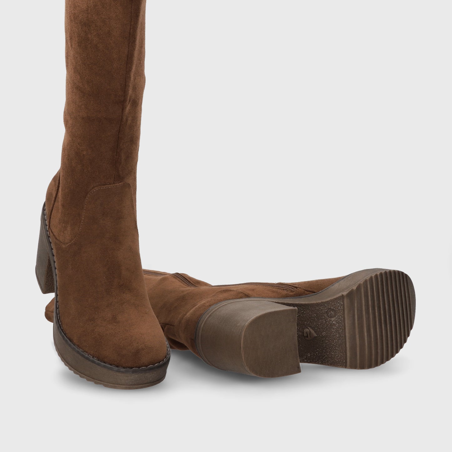Bota Taco Café Mujer 13501