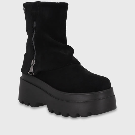 Botin Plataforma Negro Mujer 1352601