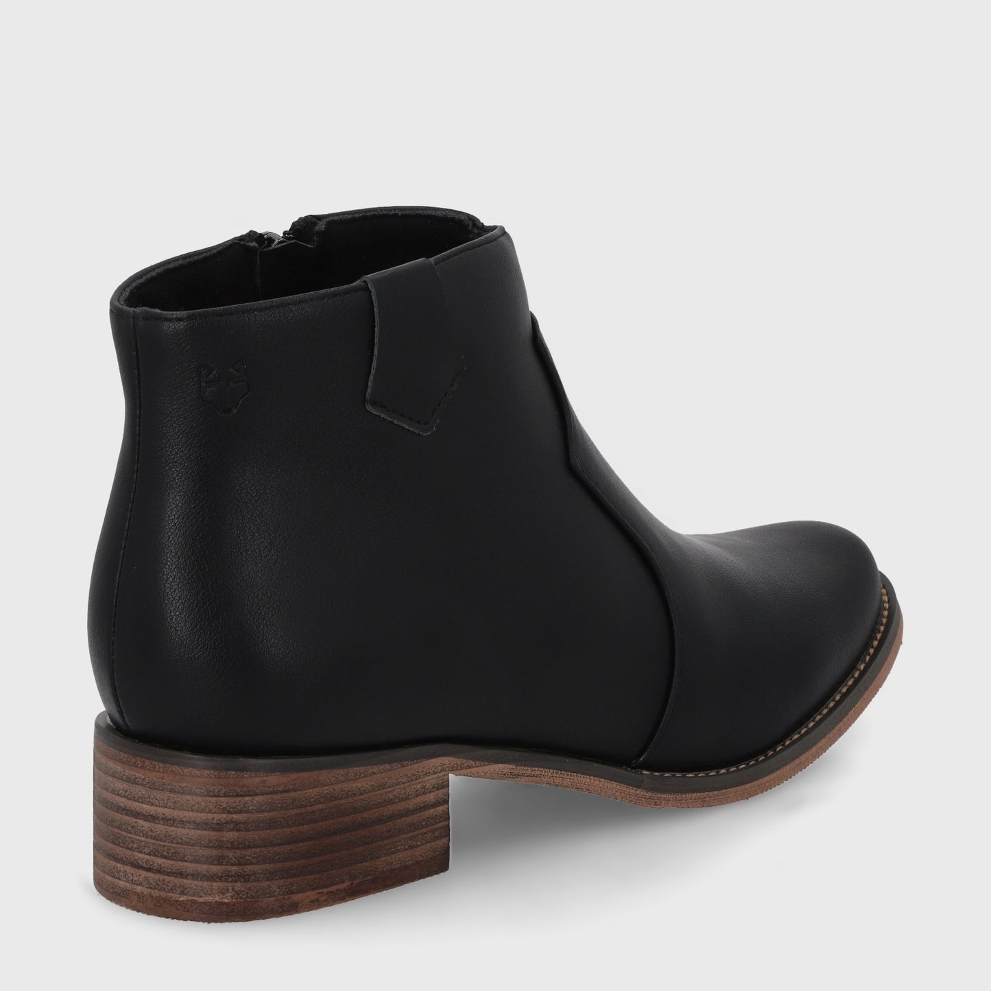 Botin Plano Negro Mujer 13556