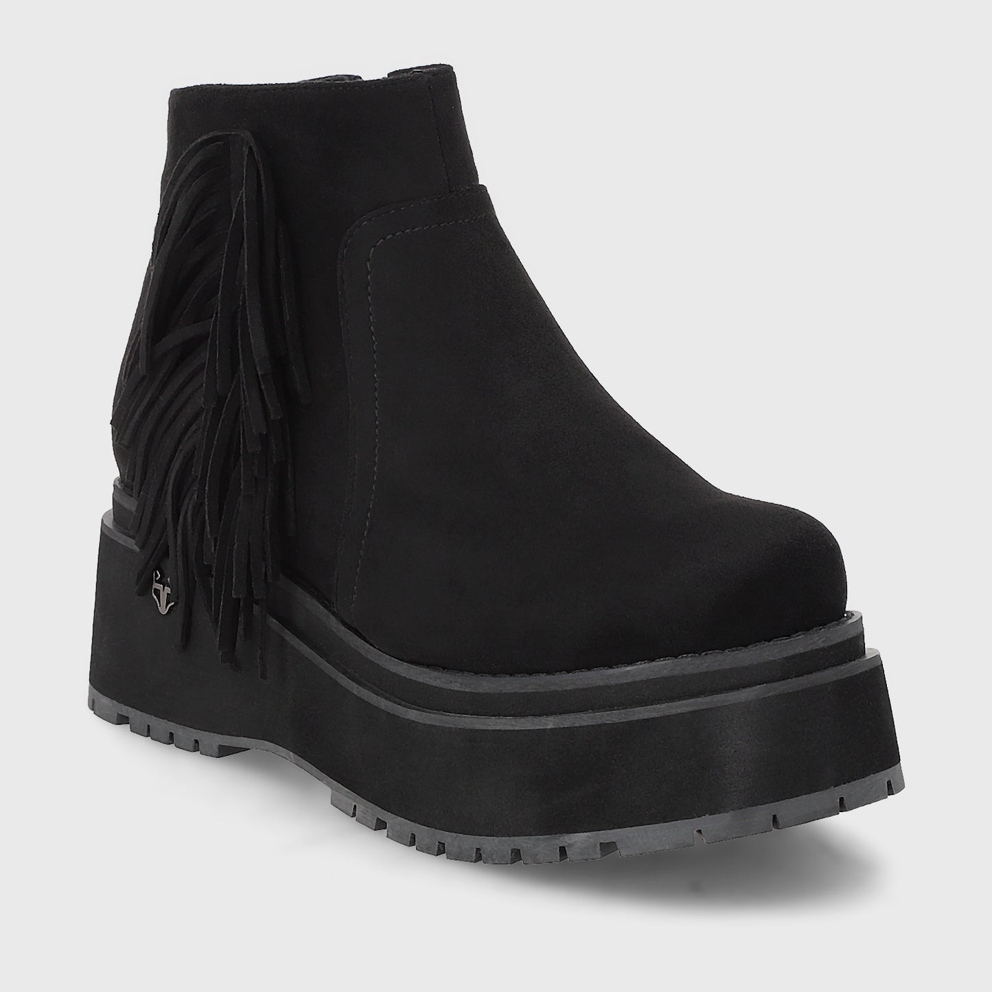 Botin Plataforma Negro Mujer 1509A