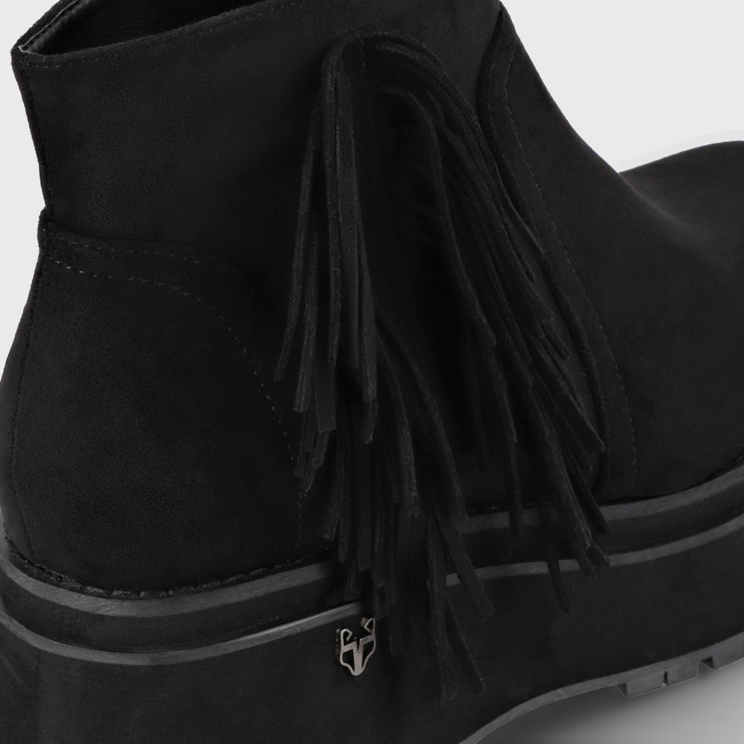 Botin Plataforma Negro Mujer 1509A