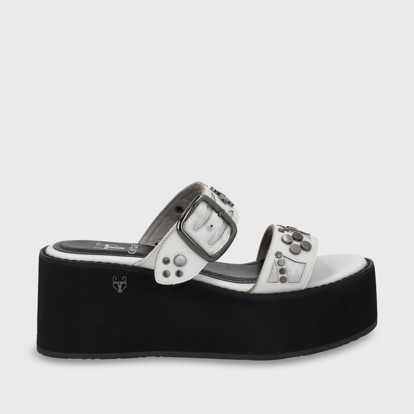 Sandalia Plataforma Blanco Mujer 15620