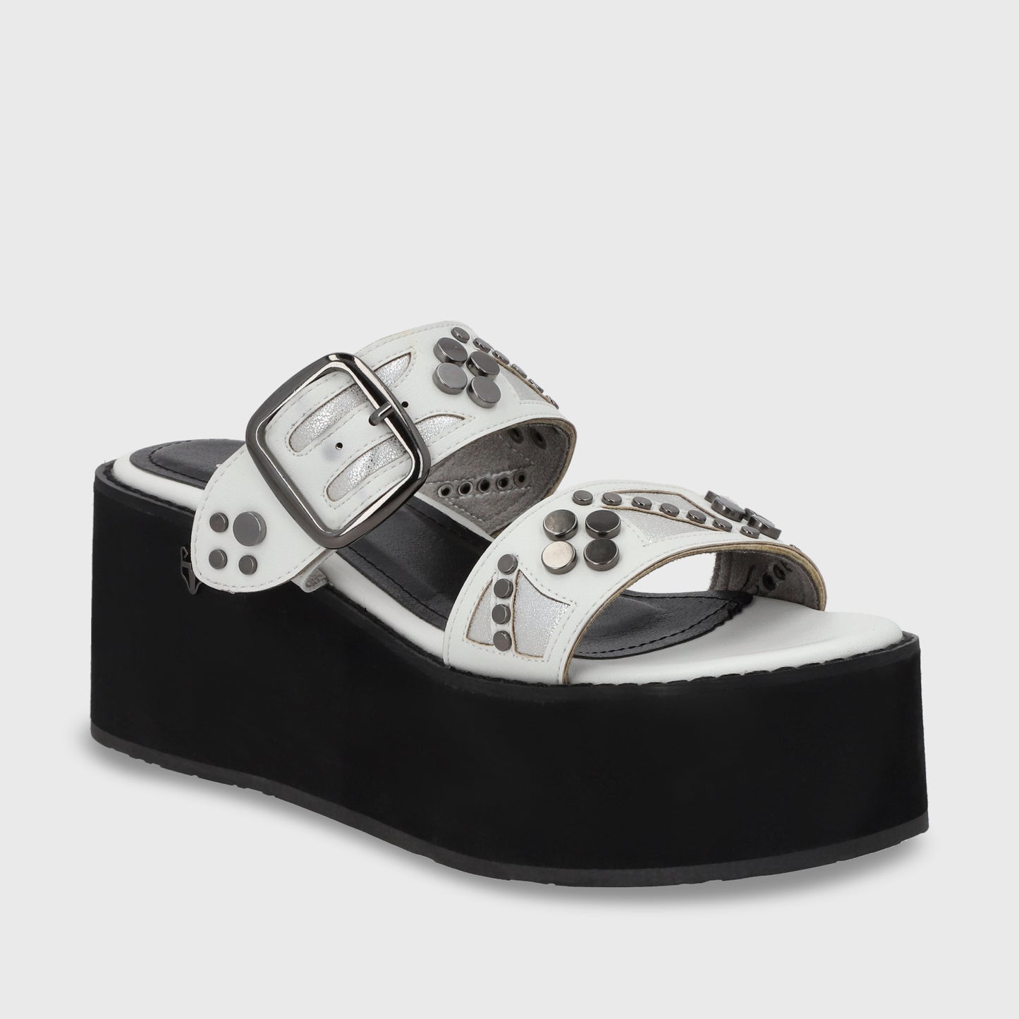 Sandalia Plataforma Blanco Mujer 15620