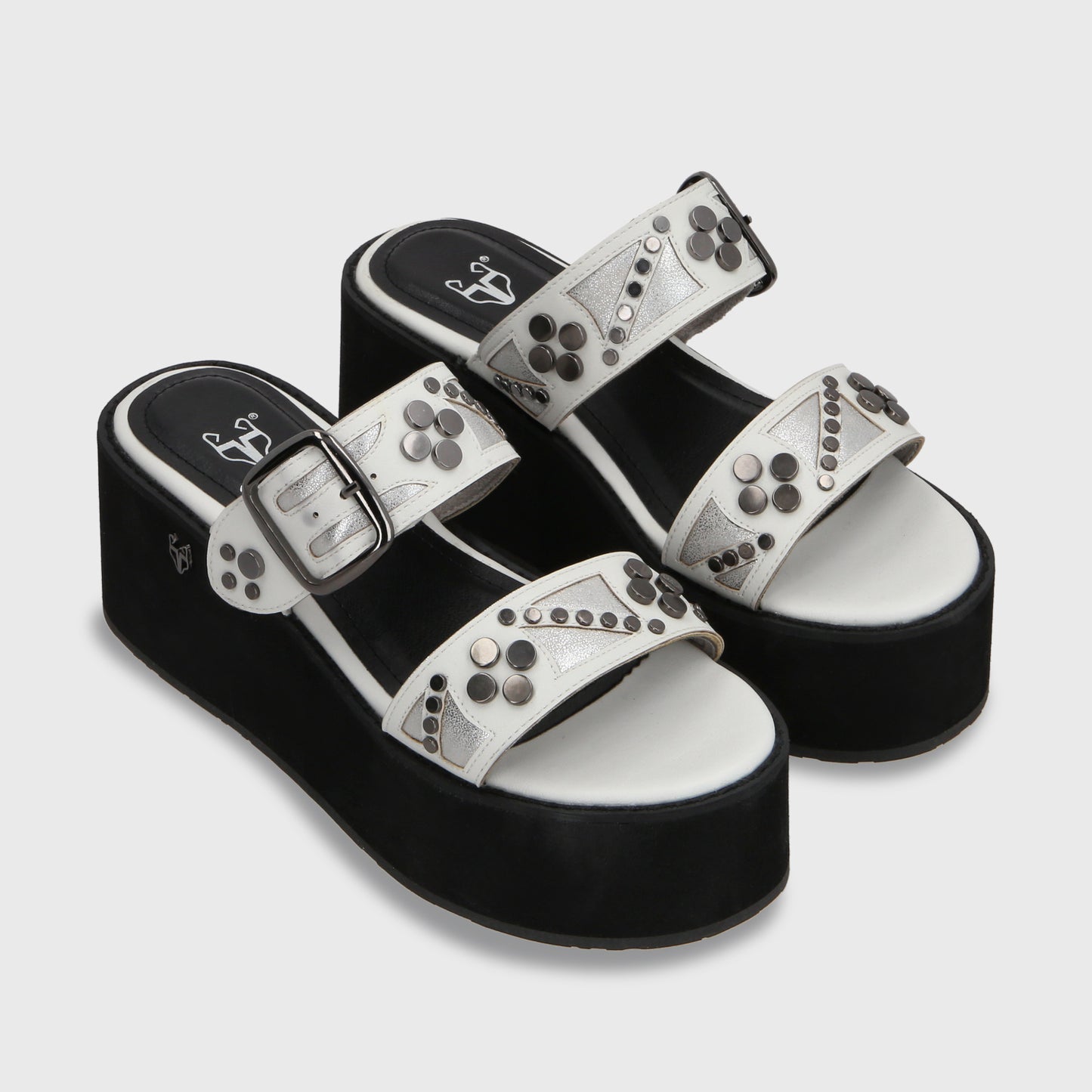 Sandalia Plataforma Blanco Mujer 15620