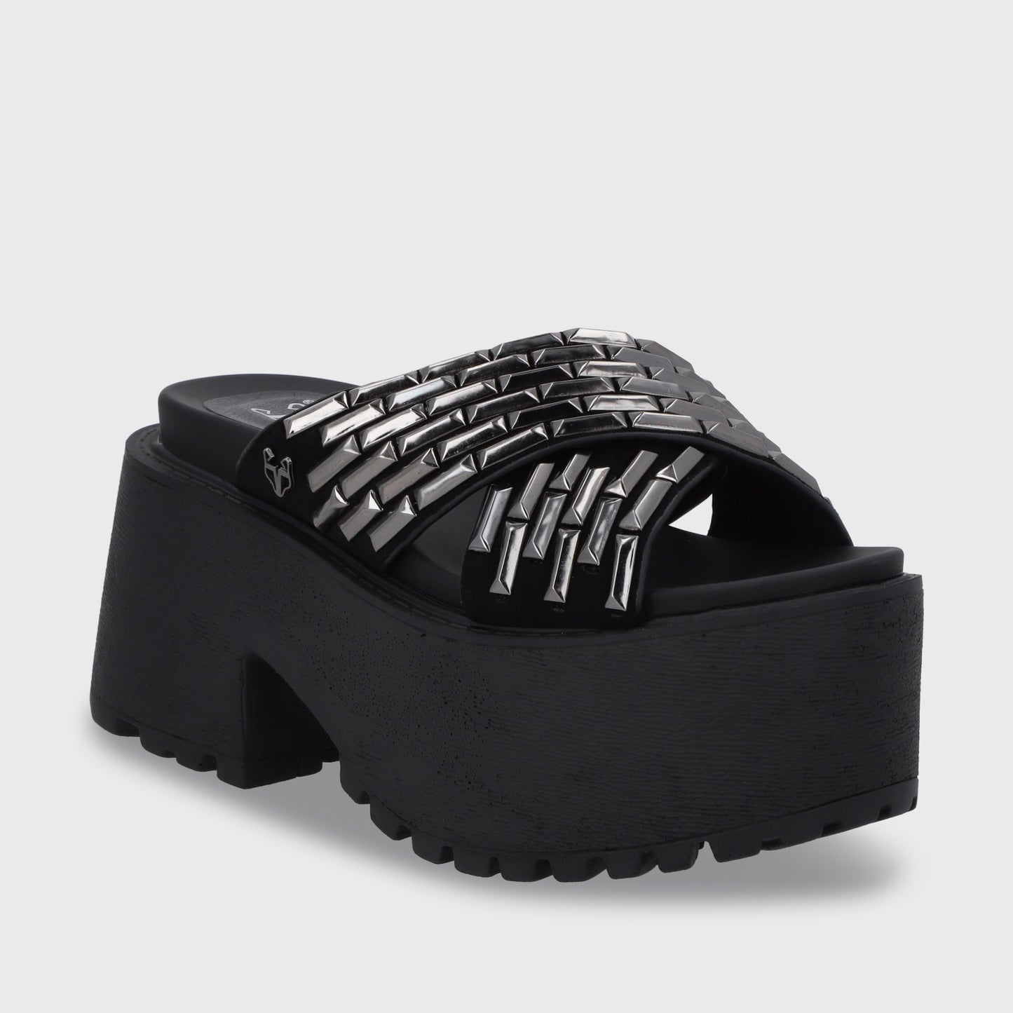 Sandalia Plataforma Negro Mujer 1567C