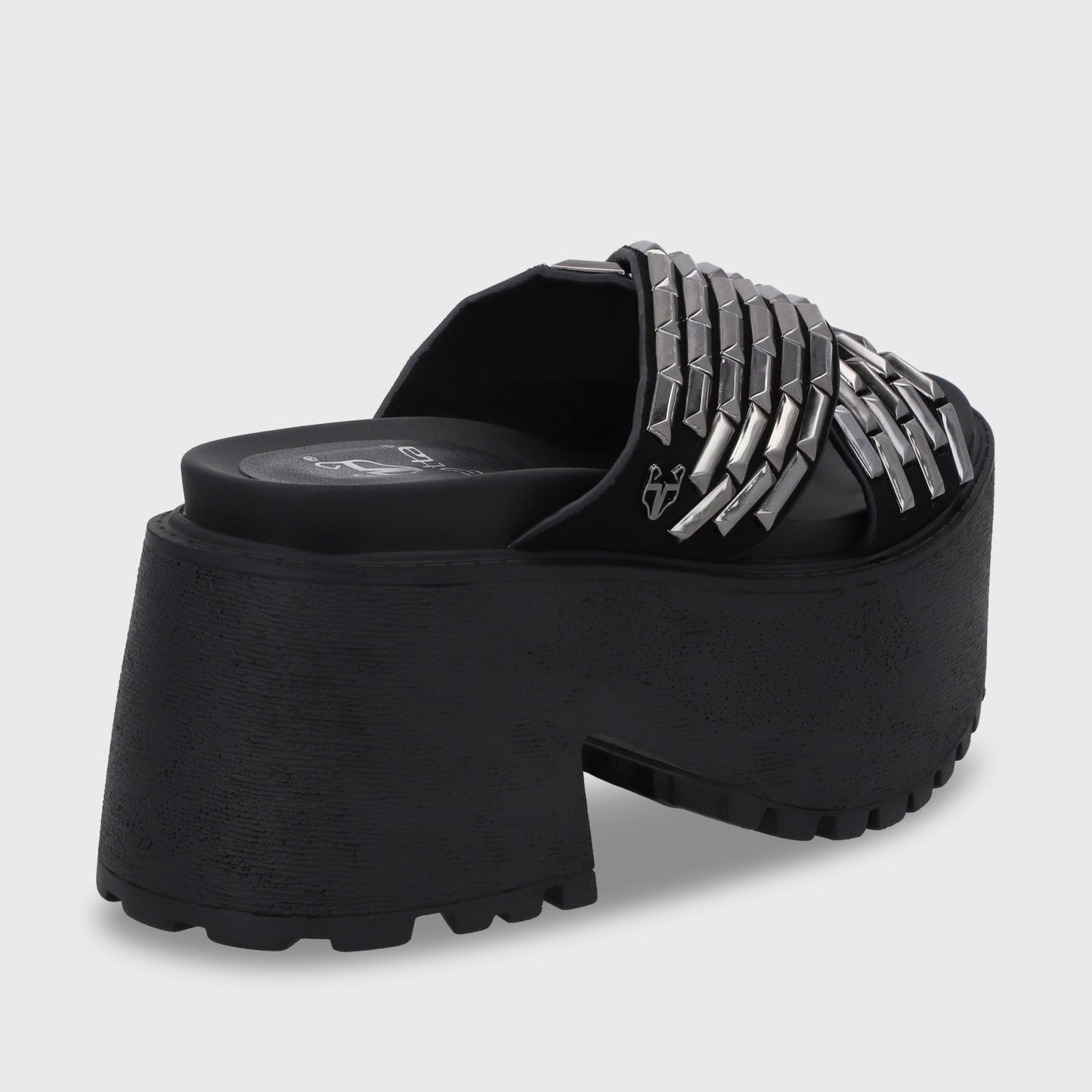Sandalia Plataforma Negro Mujer 1567C