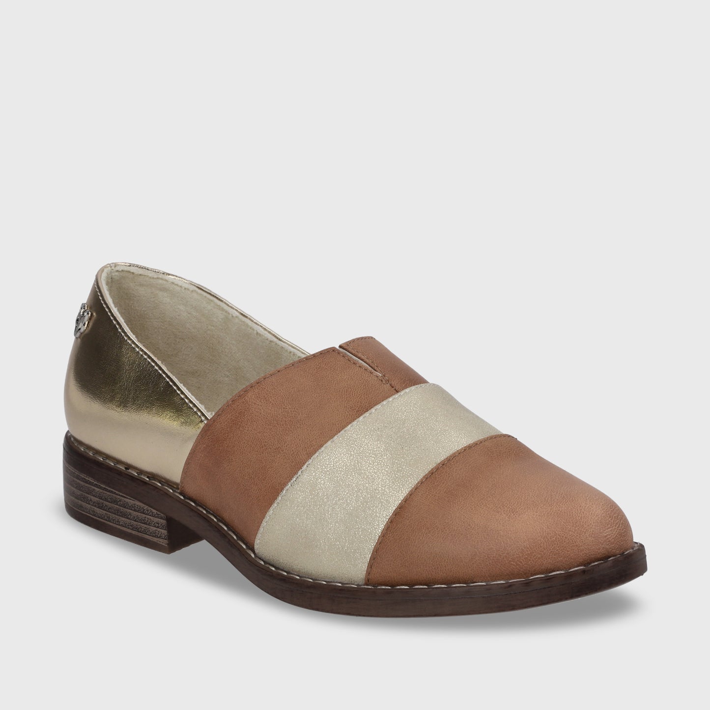 Zapato Plano Camel Mujer 17562