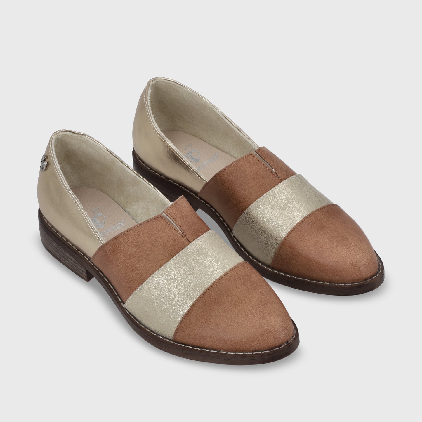 Zapato Plano Camel Mujer 17562