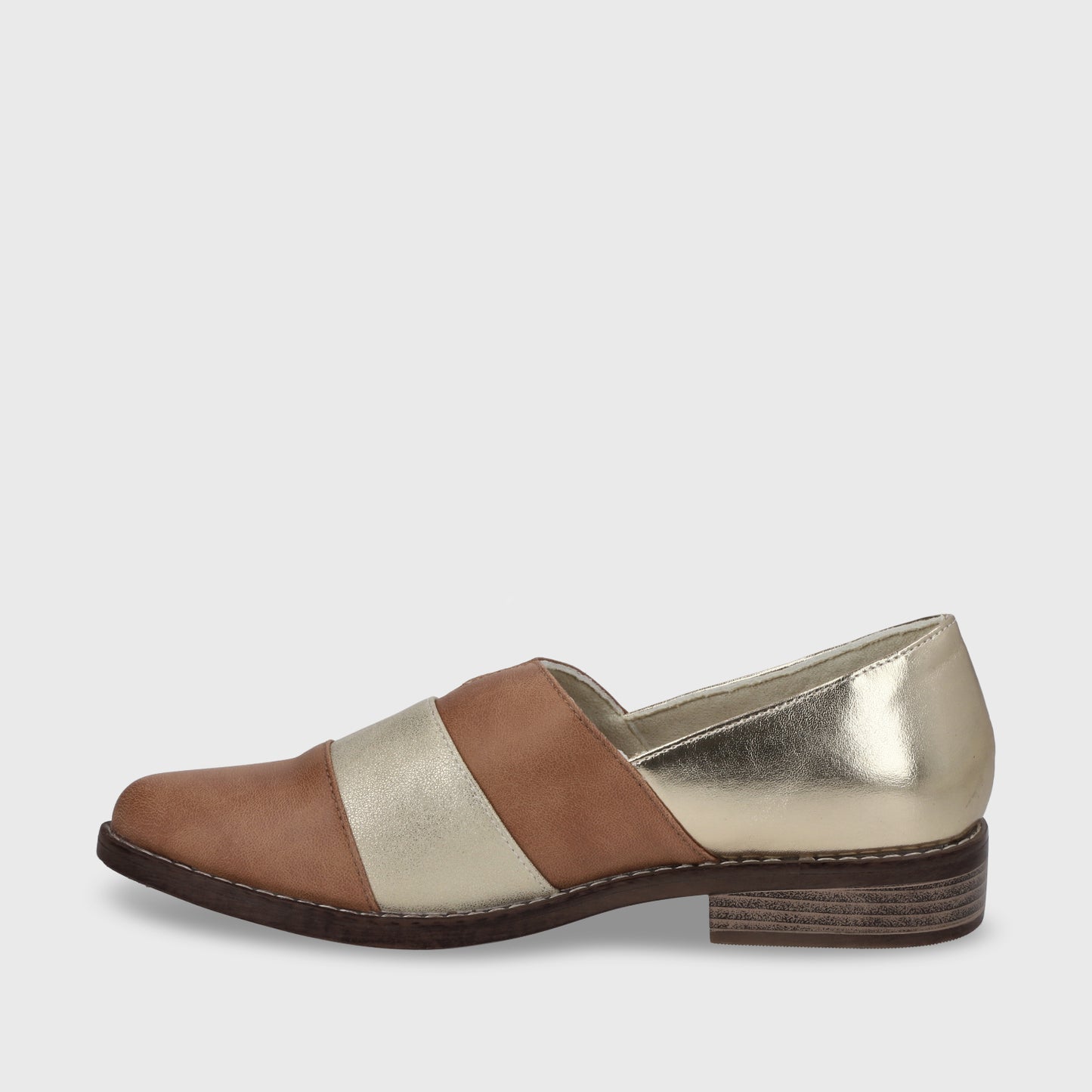 Zapato Plano Camel Mujer 17562