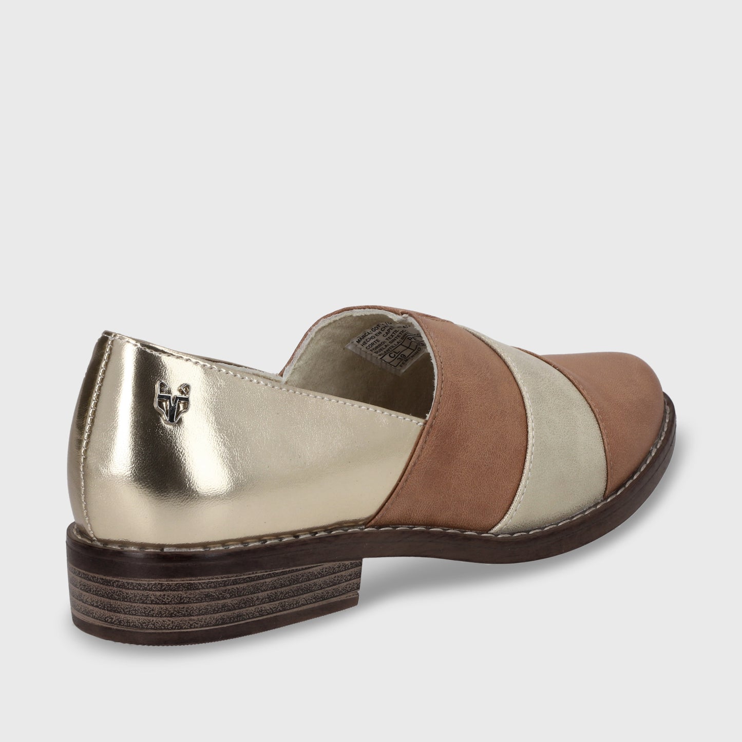 Zapato Plano Camel Mujer 17562