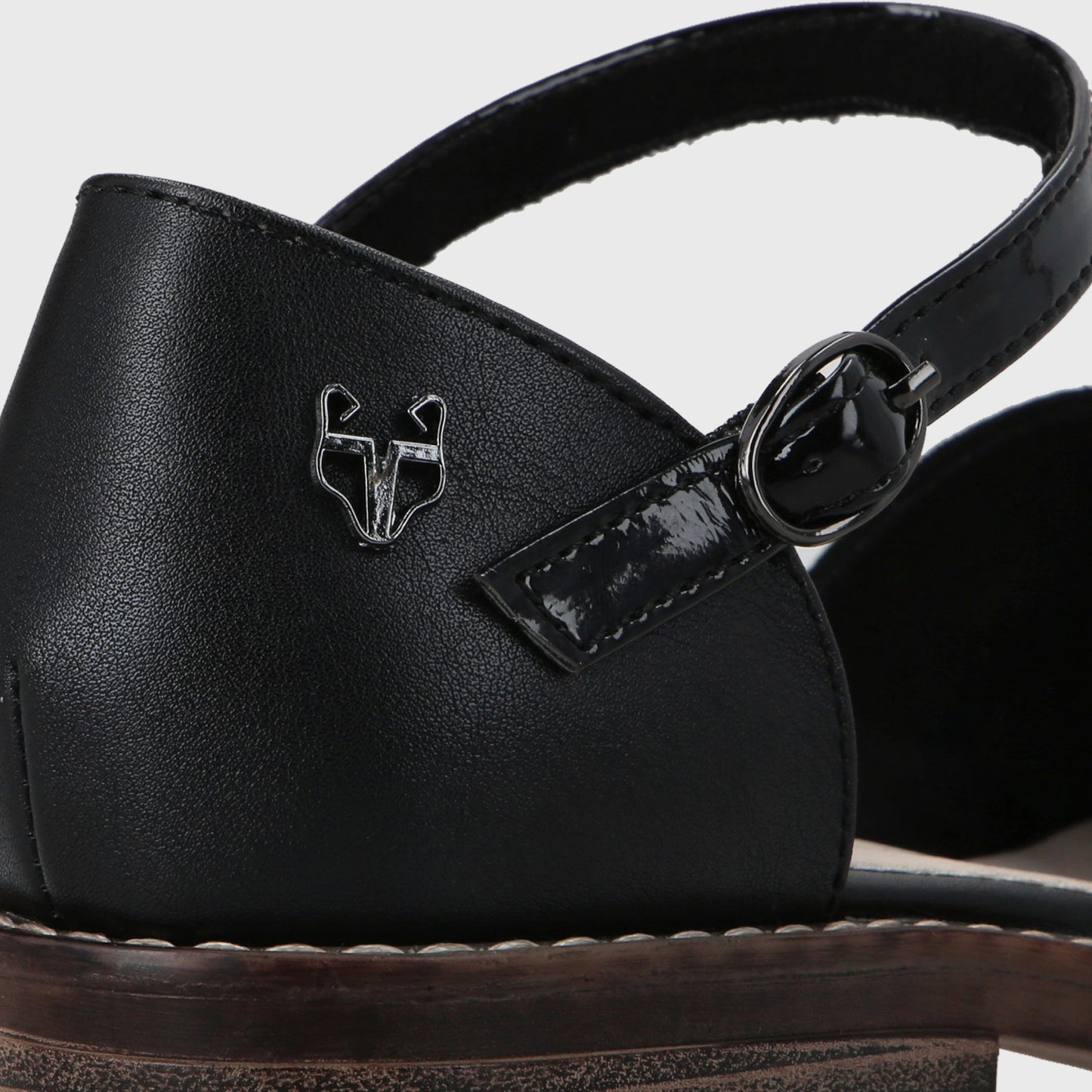 Sandalia Negra Mujer 17578