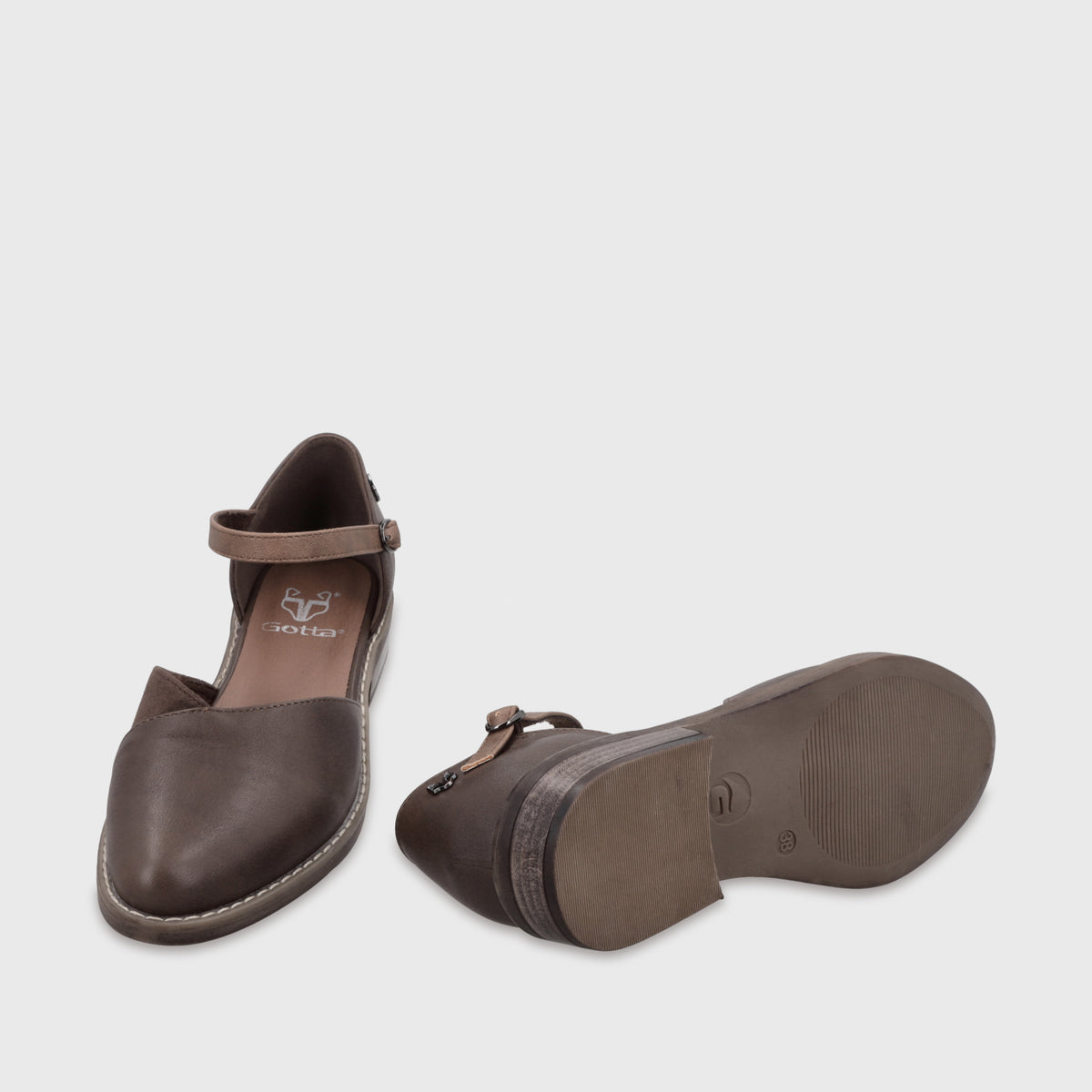 Zapato Taco Café Mujer 1757802