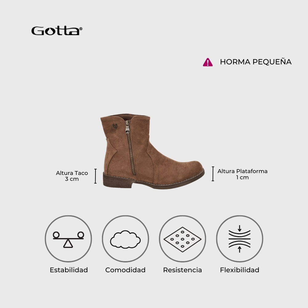 Botin Camel Mujer 23703
