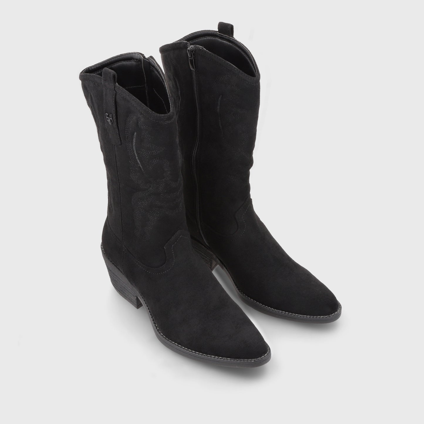 Bota Taco Negro Mujer 23714